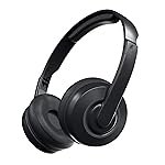 Skullcandy Cassette Bluetooth 5.0 On-Ear Wireless Headphones with Mic, 22Hr Playtime, Rapid Charge, Collapsible Design â Black
