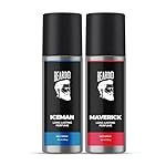 BEARDO Iceman & Maverick Perfume Deo Spray Combo For Men, 150 ml x 2