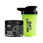 BeastLife Micronised Creatine Monohydrate with Free Shaker | 100g | 33 Servings | Unflavoured | NABL Lab Tested | Rapid Absorption for Muscle Strength & Athletic Performance | Super Micronised Creatine Powder