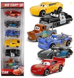 Sky Tech Mini Metal Die Cast Car Set of-6 Toy Vehicle Play Set Free Wh