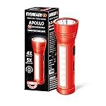 Eveready Apollo DL20, Rechargeable 1W Led Torch Cum 1.4W Emergency Sidelight/Face Light, Type-B/Micro USB Fast Charging, Overcharge & Deep Discharge Protection, Powered by Li-Ion Battery