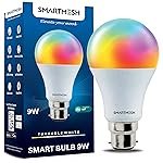 Wi-Fi RGB+CCT Smart LED Bulb Powered by Jio IoT | 9 Watt | Music Sync | Last State Memory | 16 Million Colors | Warm and Cool White | Compatible with Alexa and Google Assistant (Base B22)
