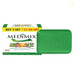 Medimix Classic Ayurvedic Traditionally Made Soap 125g (Combo Pack of