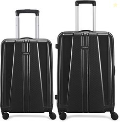 ARISTOCRAT by VIP Hard Body Set of 2 Luggage 8 Wheels - Invictus Set o