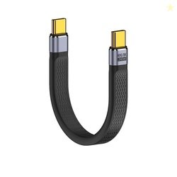 ETZIN 8K Flat Slim Fpc Data Cable 240W Type-C Usb-C Male To Male Usb4