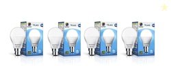wipro 9W B22 LED White Bulb, Pack of 4 (Tejas)