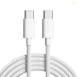Type C to Type C Strong Braided Cable, 60W PD Fast Charging Compatible