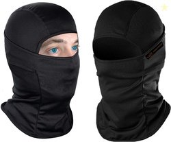 Fratte Black Bike Face Mask for Men & Women (Size: Free,  Balaclava)