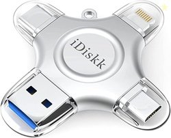 MFi Certified iDiskk 128GB Flash Drive for iPhone 17 16 iPad USB 3.0 L