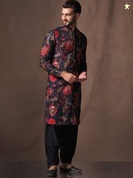 KISAH Men Abstract Printed Regular Fit Kurta
