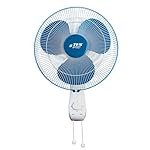 Zesto Wall Fan 400mm|1350 RPM Silent Operation |3 Speed Control |Rust Proof ABS Blades | Wide Angle Oscillation | 25 Hours on 1 Unit Electricity | Blue | 3-Year Warranty
