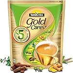 Tata Tea Gold Care 1kg, Rich in Taste, Goodness of Elaichi, Ginger, Tulsi, Brahmi & Mulethi, Black Tea, Loose Leaves