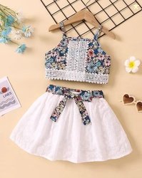 ASHIKTA ENTERPRISE Girl Floral Print Fit & Flared Dress