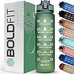 Boldfit Water Bottles Sipper Bottle For Adults, Kids,Unbreakable Motivational Water Bottle Time Mark Sipper With Straw & Time For Gym Office School Home Water Bottle for Kids