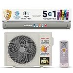 SHARP 1 Ton 3 Star 5-in-1 Convertible, Turbo Cool Technology, Anti-Corrosive Gold Fin Coating, Inverter Split AC, AH-SI12V3B-GC