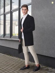 INVICTUS Men Black Solid Single Breasted Slim Fit Blazer