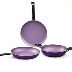 Wonderchef Valencia Non-Stick Cookware 3 Piece Set | Kadhai, Fry Pan,