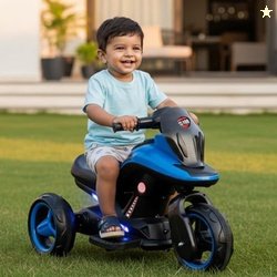 Toyzone Ralph Electric Bike (Blue) | 6V Rechargeable Bike with 4.5 AH