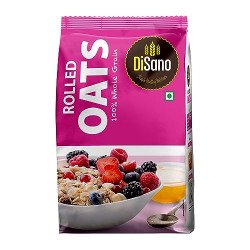 DiSano Rolled Oats (Jumbo) 1kg, High Fibre Breakfast, Wholegrain, For