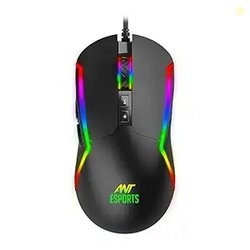 Ant Esports GM330 RGB Optical Wired Gaming Mouse - Black, Multicolor B