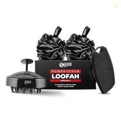 Beardo Silicone Body Scrubber, Loofah & Scalp Massager for Men | Clean