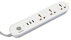 Havells USB Star - 3+1 Extension Board| 1.5Mtr Copper ISI Certified Wi