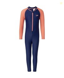 Speedo Girl's Endurance10 Color Block All in One Full Body Suit | Chlo