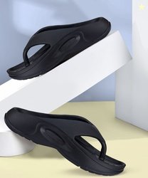 BERSACHE Men Sandals Men Flip Flops (Black , 10)