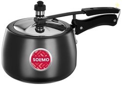 Amazon Brand - Solimo Hard Anodised Pressure Cooker With Stainless Ste