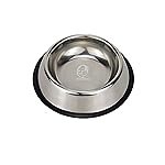 Foodie Puppies Pet Feeding Stainless Steel Bowl for Dogs, Cats & Any Pets – 450ml, Small I Non-Skid Rubber Bottom Food/Water Bowl I Non-Toxic & 100% Safe for Pets