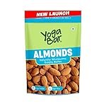 Yogabar Essentials Almonds 200g | Perfect Protein Snack | Ideal for Smoothies, Salad Toppings and Indian Cuisine | Consistent Quality