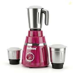 Indicon Twister 750 Mixer Grinder, Wodden Pink Finish, 3 Stainless Ste