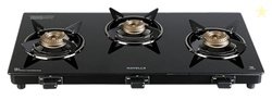 Havells Calore Gas stove |3 Heavy Duty Forged Brass Burner|6 mm Toughe