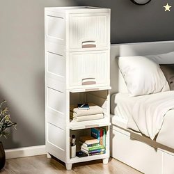 Kuber Industries 4 Units Modular Cabinet Storage Organizer | Foldable