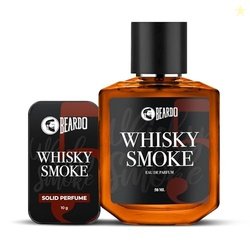 Beardo Whisky Smoke Solid Perfume 10g, & Whiskey Smoke Perfume 50ml (S
