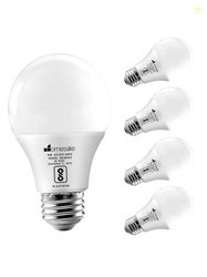 Homesake White 5 Pieces Polycarbonate Base E27 9-Watt LED Bulb