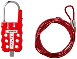 Multipurpose Cable Lockout Device AK-MWD-27 Number of Holes: 6 - Red (