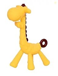 Baby Silicone Giraffe Teether Soother Textured Toy Infant Teething Rel