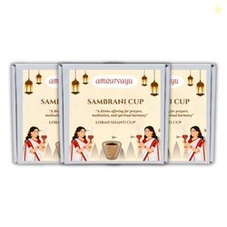 Amrutvayu Loban Sambrani Havan Cups for Pooja 36pcs Pack of 3 | Loban