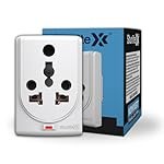 Sturlite Konvert Multiplug| 6-16 Amp| 2-Pin & 3-Pin Socket| Universal AC Travel Adapter| Premium Polycarbonate Body Socket| Compact Converter Plug for Travel, Home & Office Use – Pack of 1