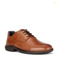 Hush Puppies Men Round Toe Leather Formal Oxfords