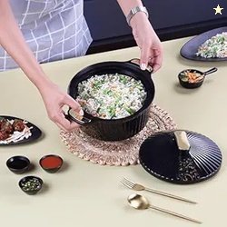 Cello Sonet Inner Stainless Steel Insulated Casserole 1250ml, Black |