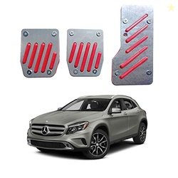Oshotto 3 Pcs Non-Slip Manual CS-320 Car Pedals Kit Pad Covers Set Com
