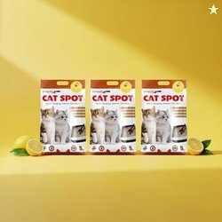 CatSpot Lemon Flower Scented Cat Litter  15kg | Ultra Absorbent, Quick