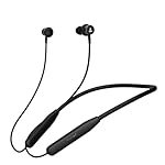 Boat Rockerz 110/Rockerz 109 Wireless in Ear Neckband with Up to 60 hrs Playtime, Dual Device Pairing, ENx Tech, ASAP Charging, BTv5.3,IPX5,Type-C Interface & Magnetic Power Buds(Active Black)