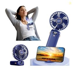 CASAWIN Portable Mini Ultra Quiet Hand Fan  USB Rechargeable.3-in-1 Ha