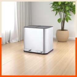 Bathla Stainless Steel Dustbin With Lid & Detachable Bin - 5+5L Pedal