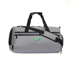 United Colors of Benetton Cleo 31L Duffle Bag - Grey | Water-Resistant