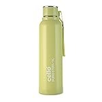 Cello Puro Steel-X Benz 900 PU Insulated Water Bottle 900 ml, Green | BPA Free, Leakproof, ISI Certified |Hot & Cold Bottle for Gym, Office, College, Travel, Camping, Indoor & Outdoor Sports & Yoga
