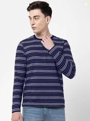 Lee Men Striped Henley Neck Slim Fit T-shirt